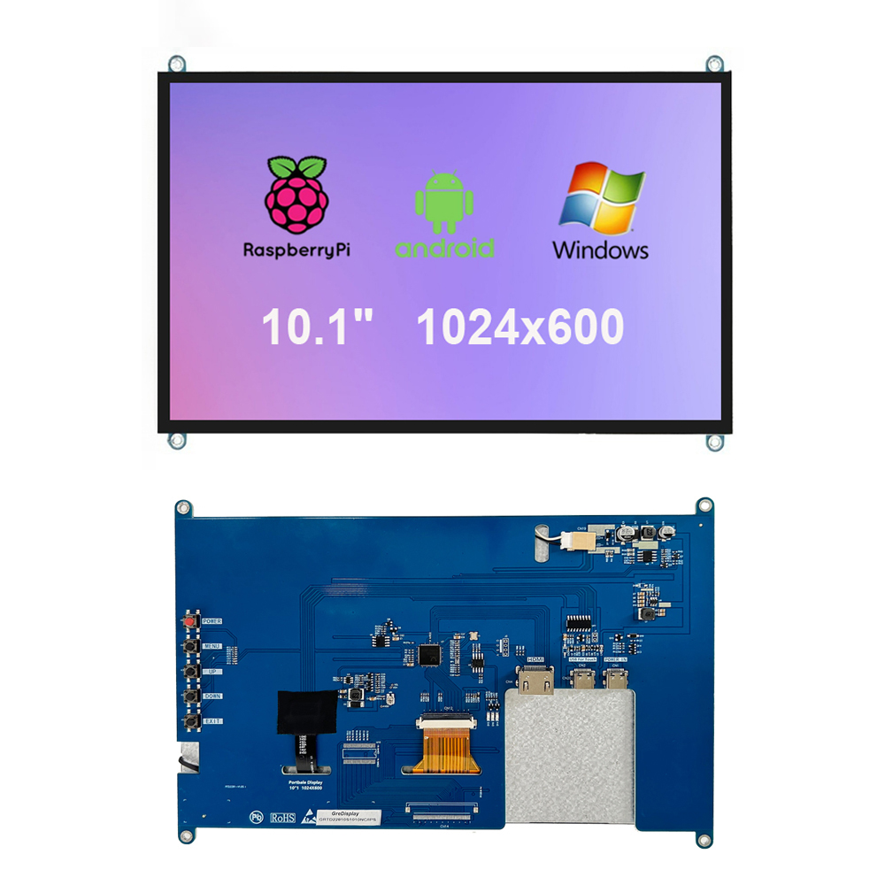 LCD 触摸显示器 10.1寸 树莓派电容触摸显示屏
