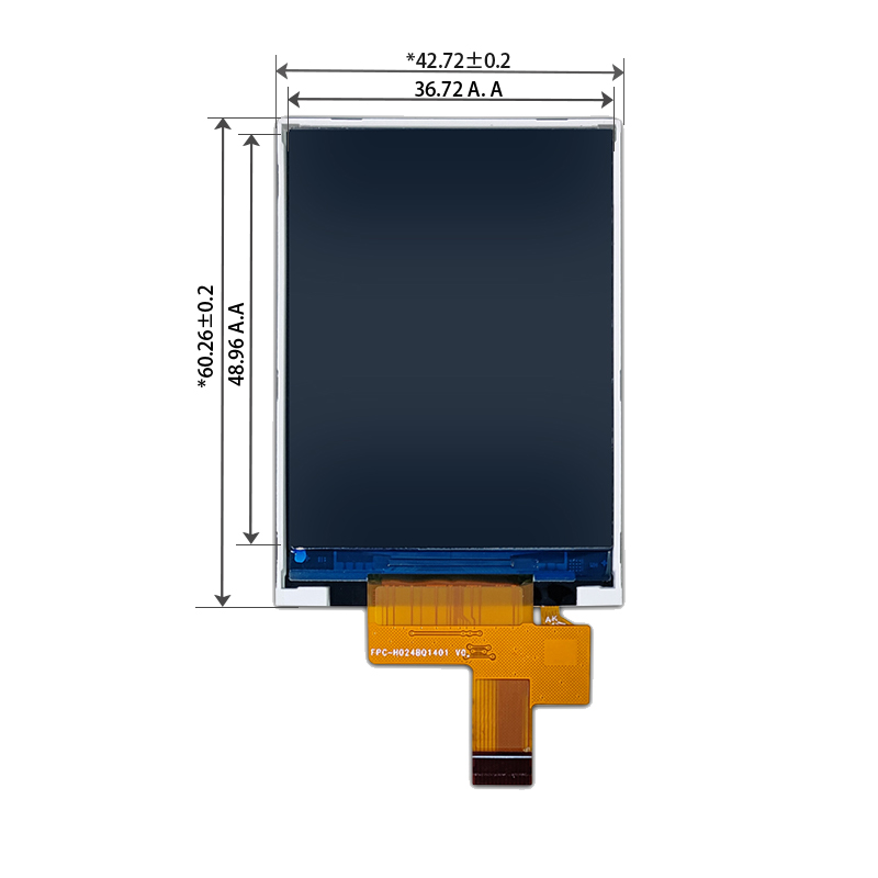 2.4英寸TFT LCD屏幕240×320 SPI接口14PIN全视角TFT颜色屏幕