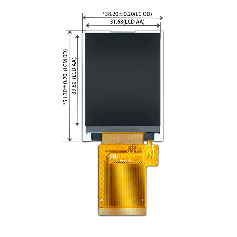 2.0英寸LCD屏幕176×220 MCU接口45pin 2.0英寸TFT-LCD LCD模块