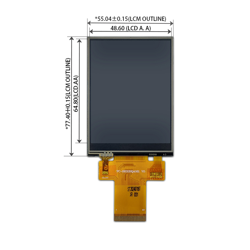 3.2英寸LCD屏幕具有电阻触摸240×320 40pinspi/MCU接口TFT-LCD LCD模块