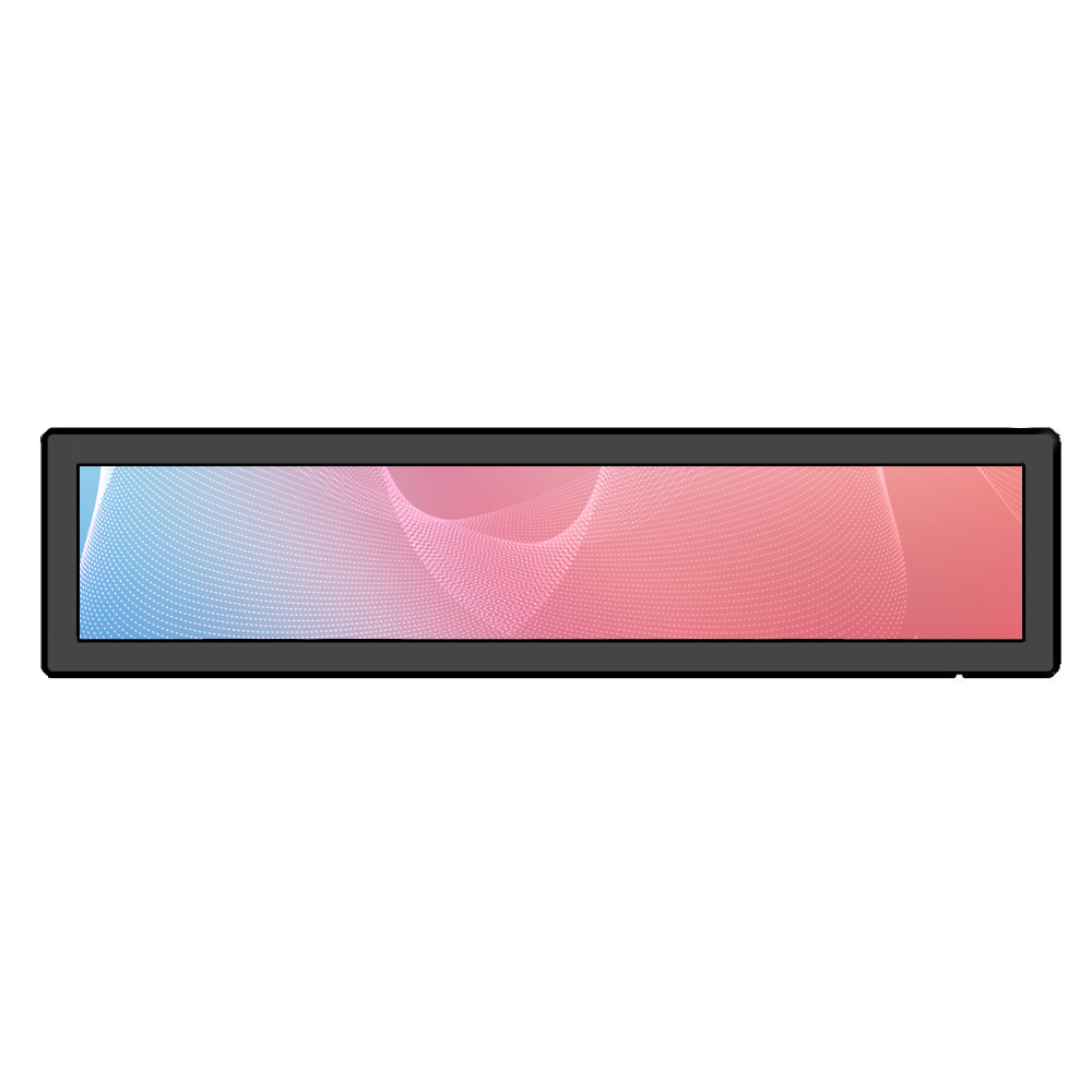 24寸 LCD条形广告屏 安卓主板智能条形广告机 超薄嵌入式条形屏一体机