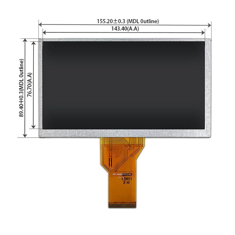 6.5英寸LCD屏幕800×480 50PIN RGB接口TFT-LCD显示模块