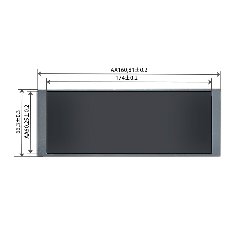 6.86英寸杆LCD屏幕480×1280 MIPI接口40PIN TFT-LCD长杆LCD模块