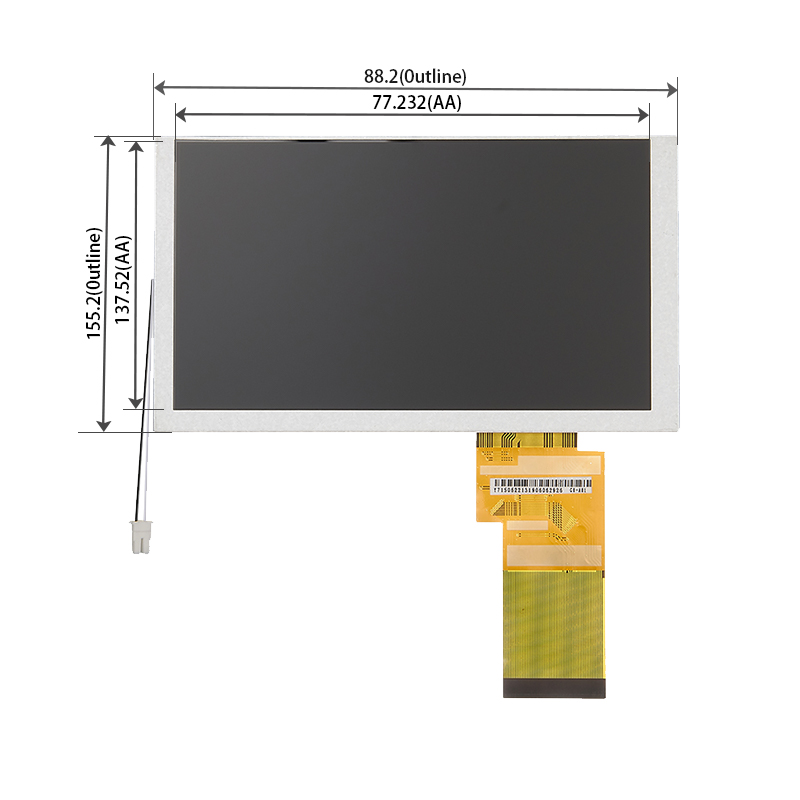 6.2英寸LCD屏幕800×480 RGB接口6.2英寸TFT-LCD液晶显示模块