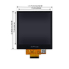 4寸方形LCD液晶屏720×720 SPI+RGB接口40PIN 4寸TFT-LCD 液晶屏